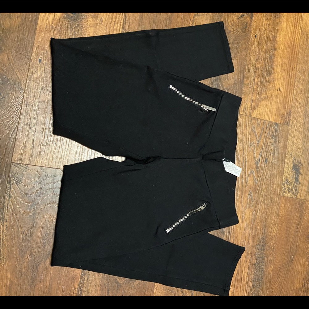Black Skinny Elastic Pants